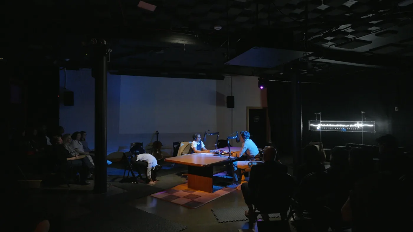 Post-show conversation in the Gracemoon salon